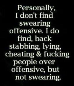 swearing