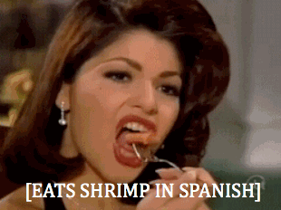 eats shrimp in spanish